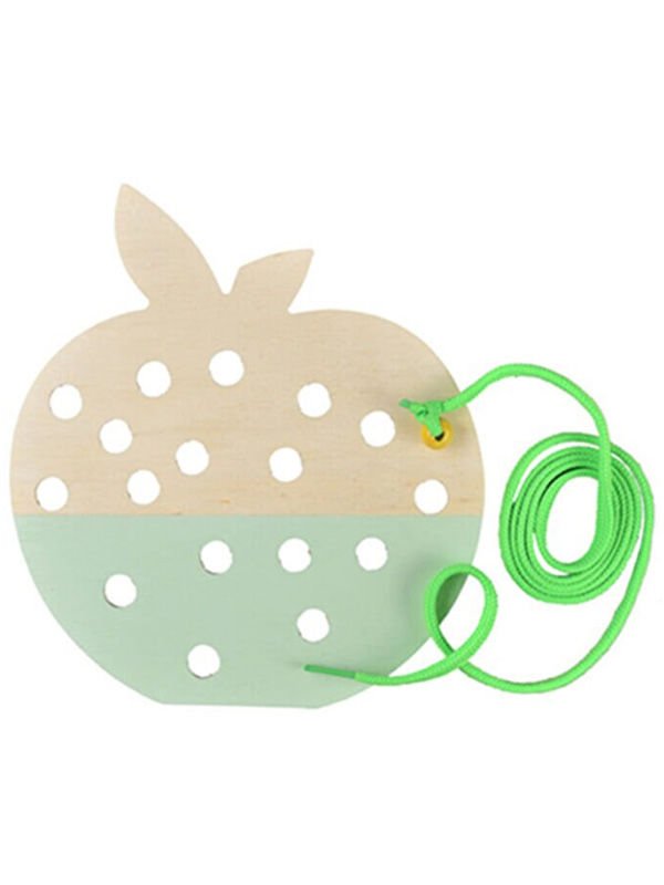 Montessori İp Geçirme Elma