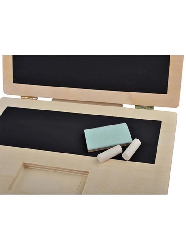 Montessori Kara Tahtalı Ahşap Laptop