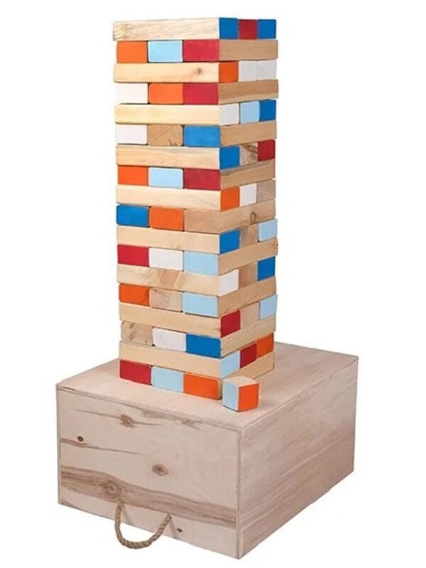 Dev Jenga Renkli ve Kutulu