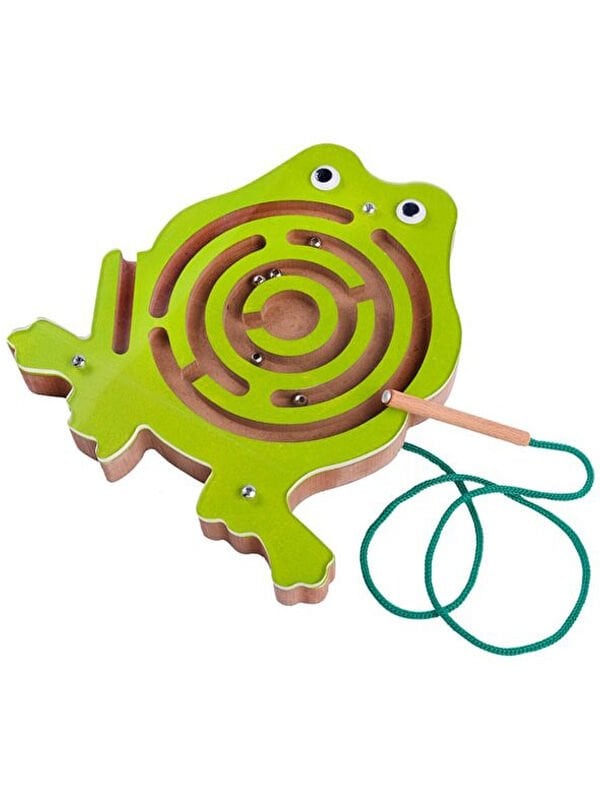 Ahşap-Manyetik Labirent Kurbağa