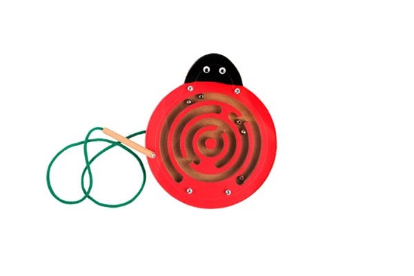 Ahşap-Manyetik Labirent Uğur Böceği