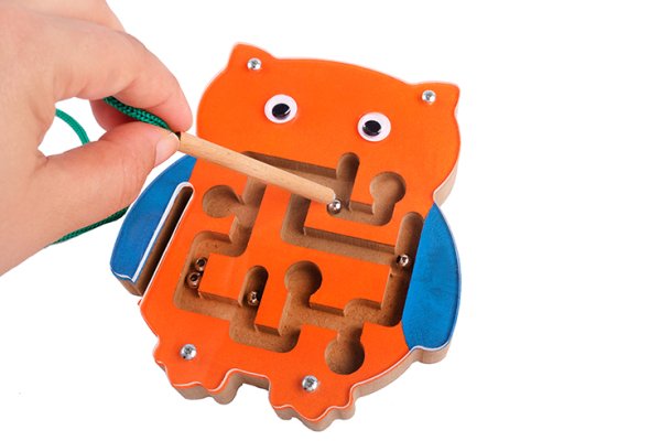 Ahşap-Manyetik Labirent Baykuş