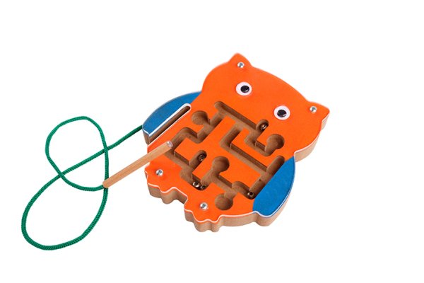 Ahşap-Manyetik Labirent Baykuş