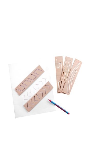 Montessori Çizgi Şablonu Yollar