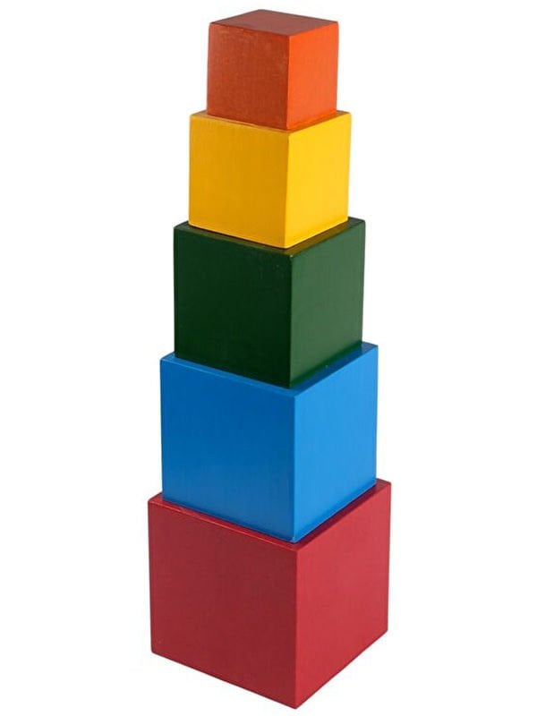 Ahşap Renkli Küpler