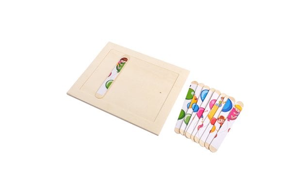Ahşap Çubuklarla Puzzle