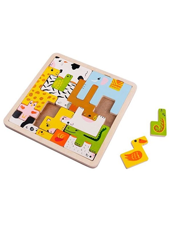 Montessori Ahşap Bul-Tak Sevimli Dostlar