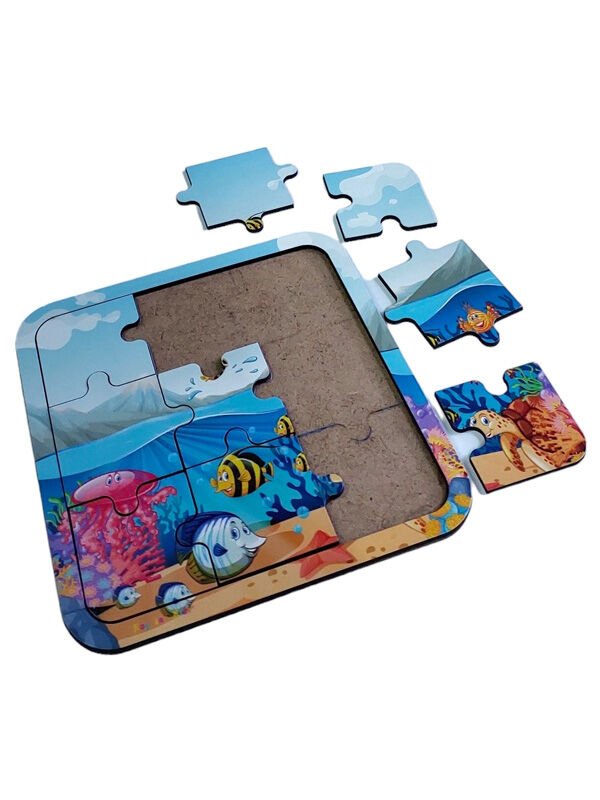 Balıklar Dünyası Ahşap Puzzle
