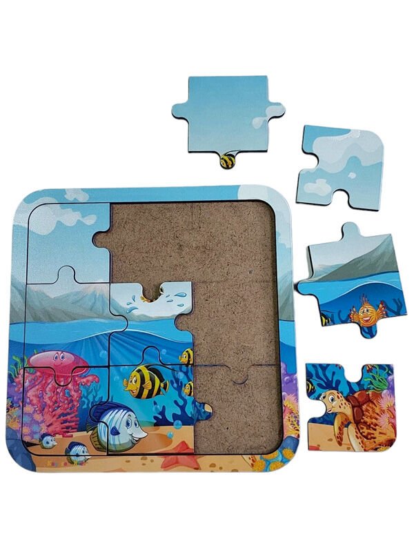 Balıklar Dünyası Ahşap Puzzle