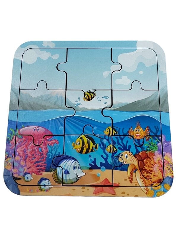 Balıklar Dünyası Ahşap Puzzle