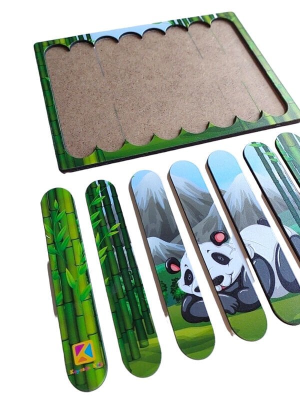 Panda Ahşap Stick Puzzle