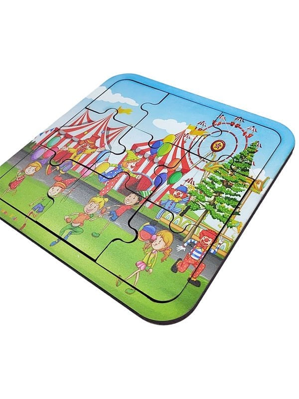 Sirk Temalı Ahşap Puzzle