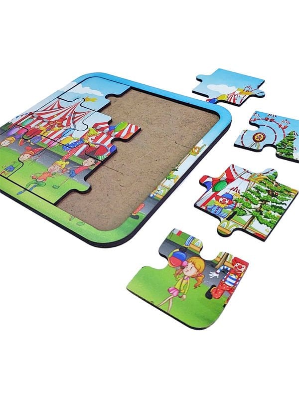 Sirk Temalı Ahşap Puzzle