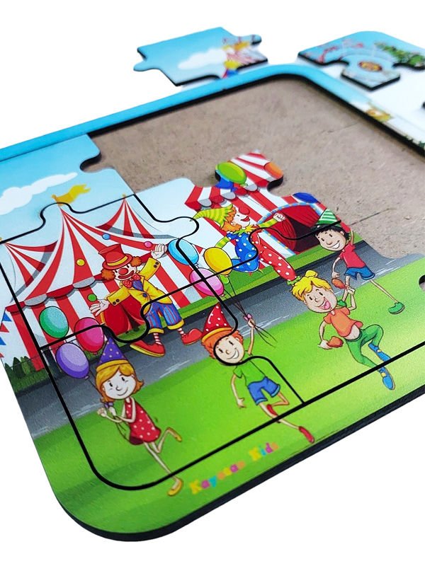 Sirk Temalı Ahşap Puzzle