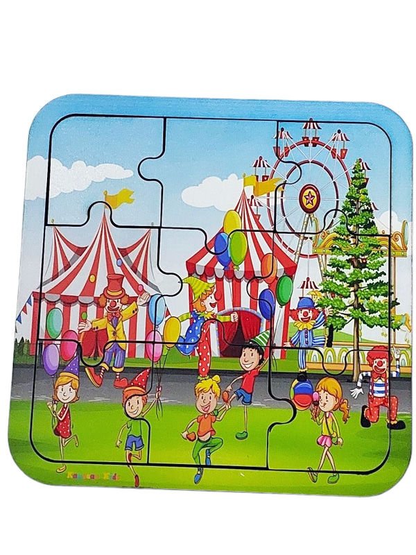 Sirk Temalı Ahşap Puzzle