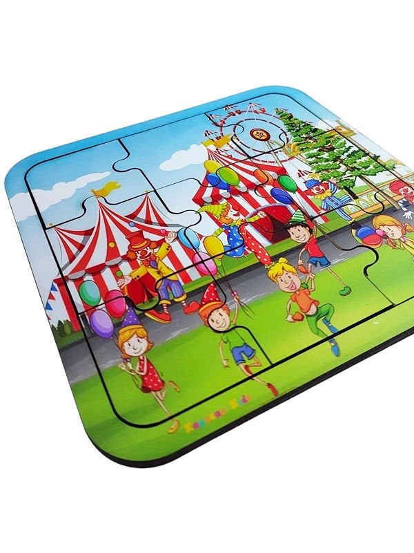 Sirk Temalı Ahşap Puzzle