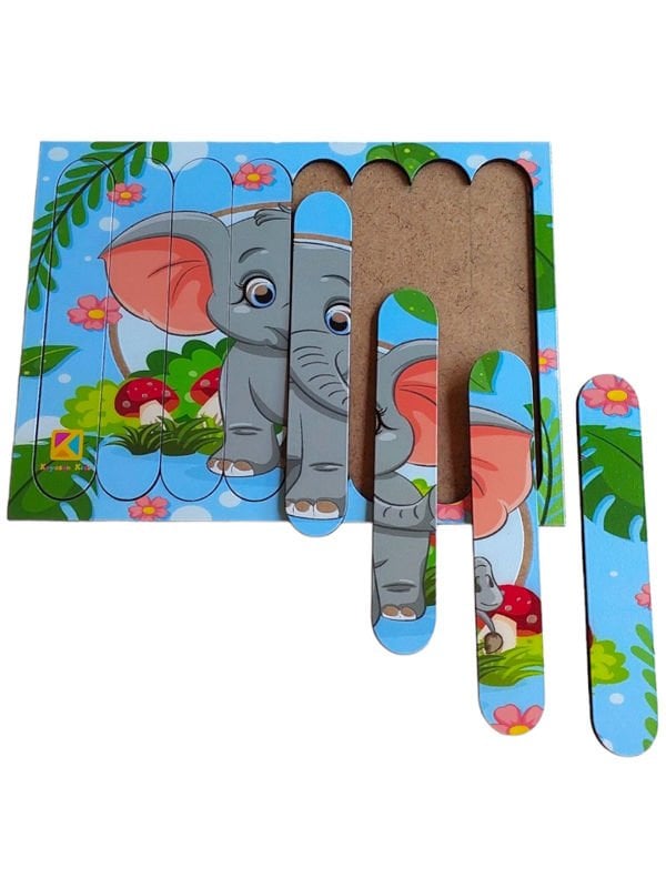 Yavru Fil Ahşap Stick Puzzle