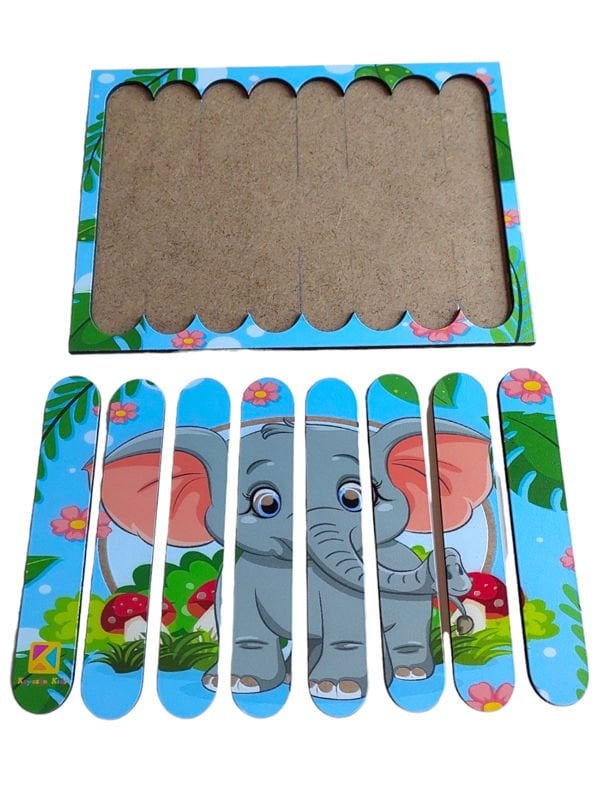 Yavru Fil Ahşap Stick Puzzle