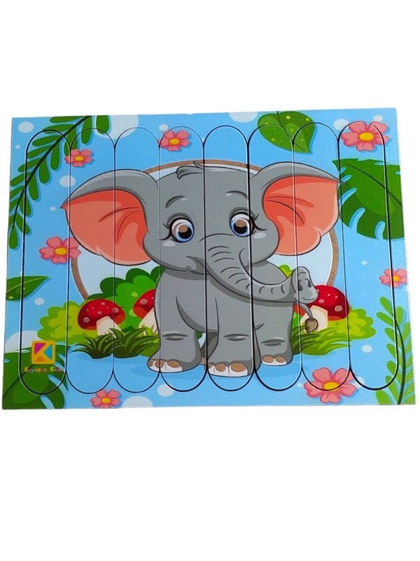 Yavru Fil Ahşap Stick Puzzle