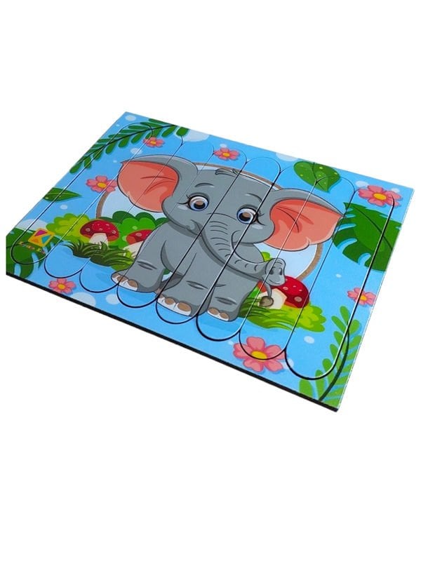 Yavru Fil Ahşap Stick Puzzle