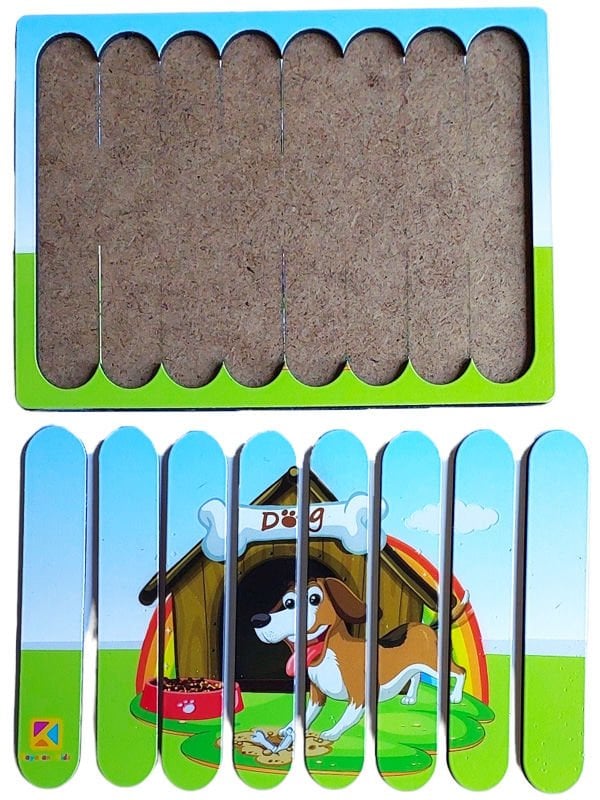 Yavru Köpek Ahşap Stick Puzzle
