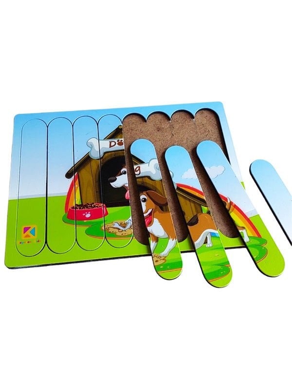 Yavru Köpek Ahşap Stick Puzzle