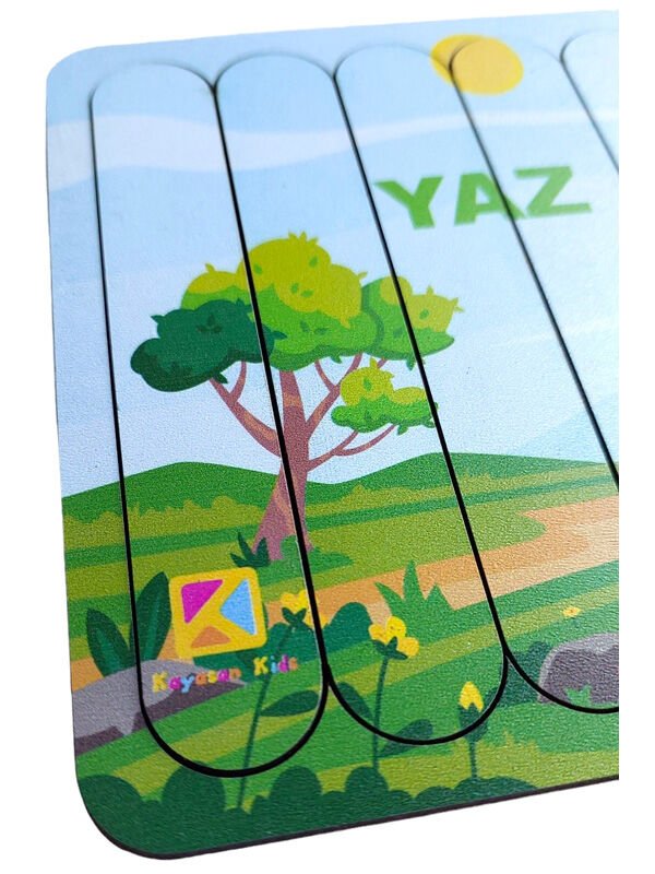 4 Mevsim 4'lü Ahşap Stick Puzzle Set