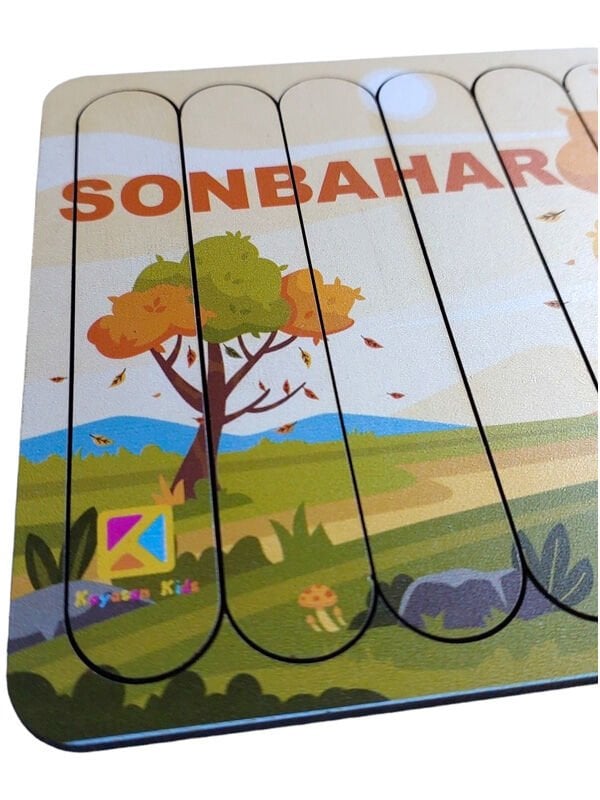 4 Mevsim 4'lü Ahşap Stick Puzzle Set