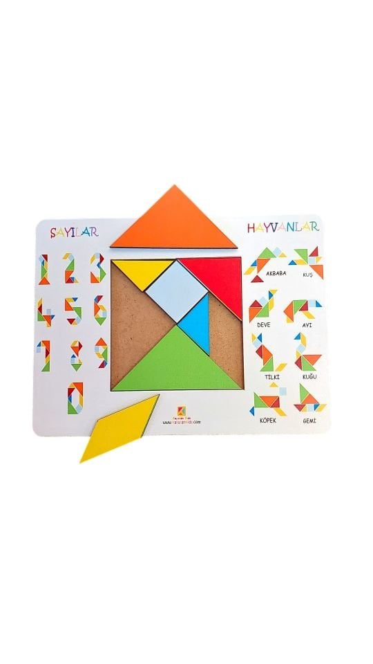 Tangram Şekil Bulma Puzzle