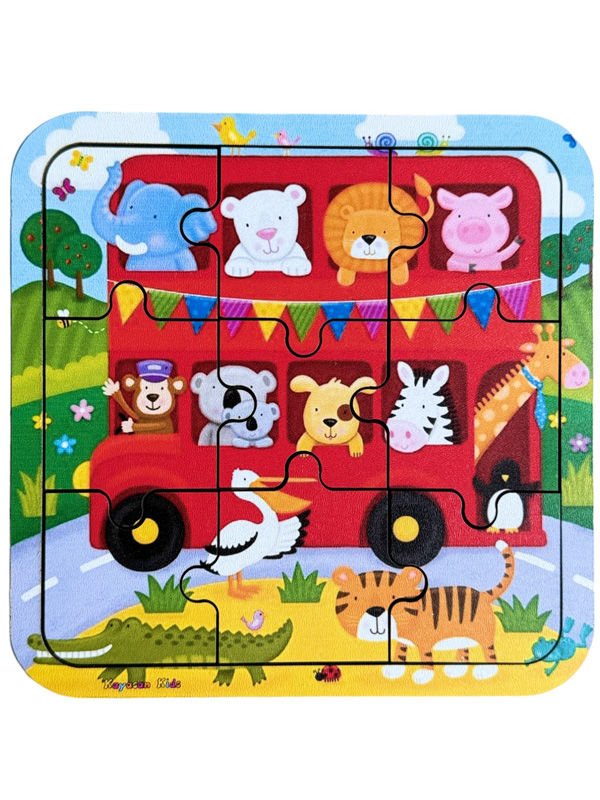 Otobüste Dostlar Puzzle