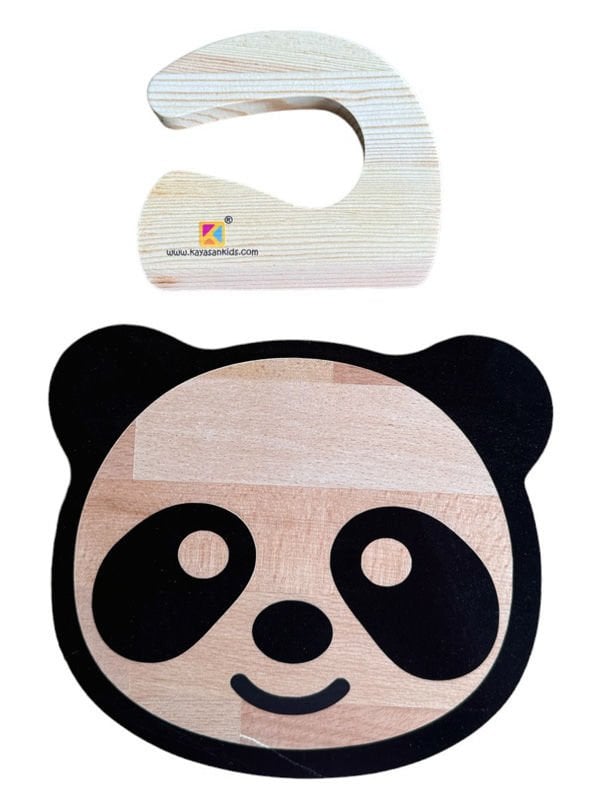 Panda Doğrama Tahtası ve Ahşap Bıçak