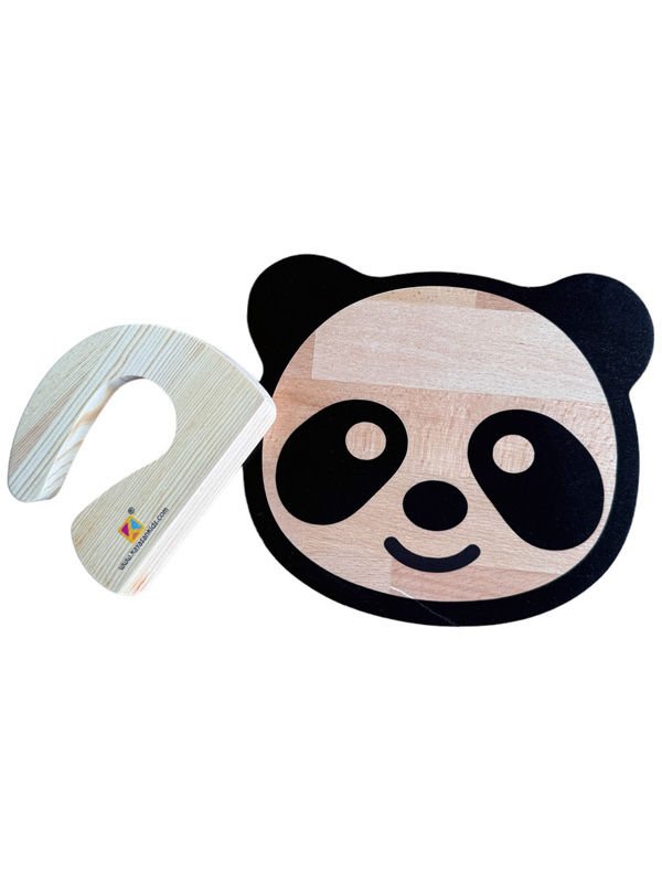 Panda Doğrama Tahtası ve Ahşap Bıçak