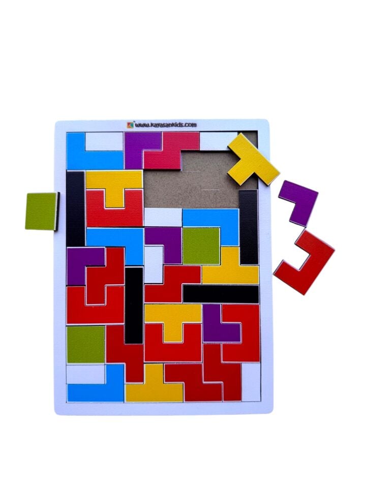 Ahşap Tetris Oyunu – Eğitici Zeka Geliştirici Oyuncak